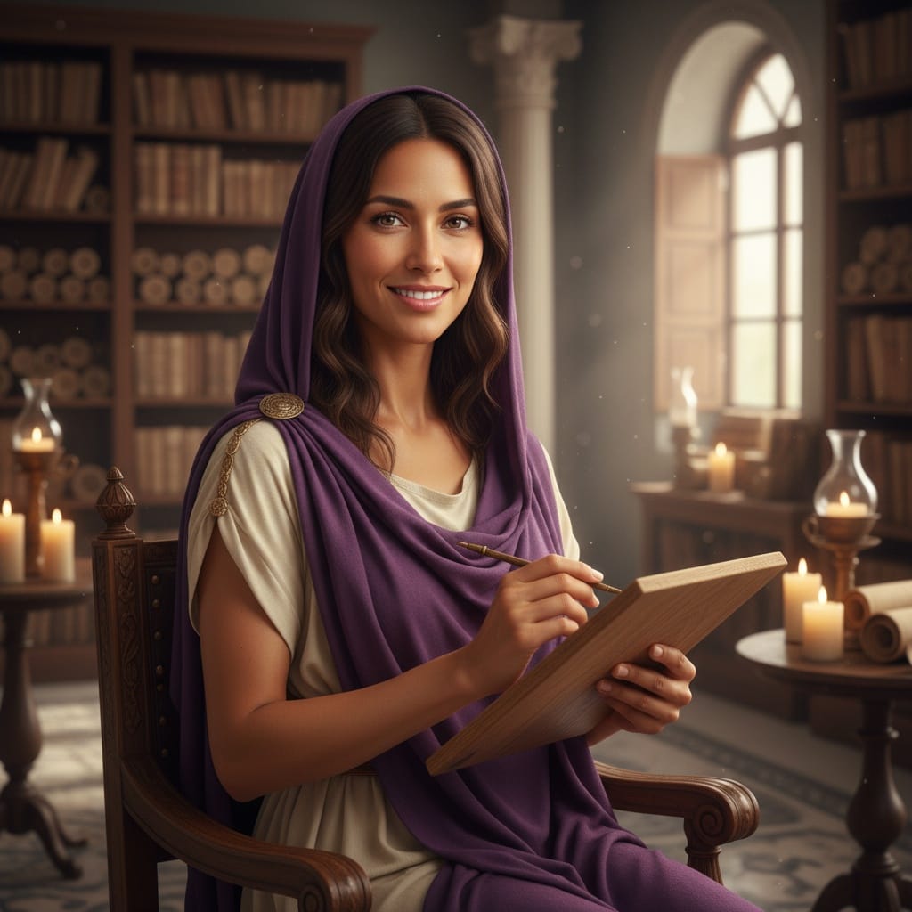 slim latino woman roman scholar library 87112685