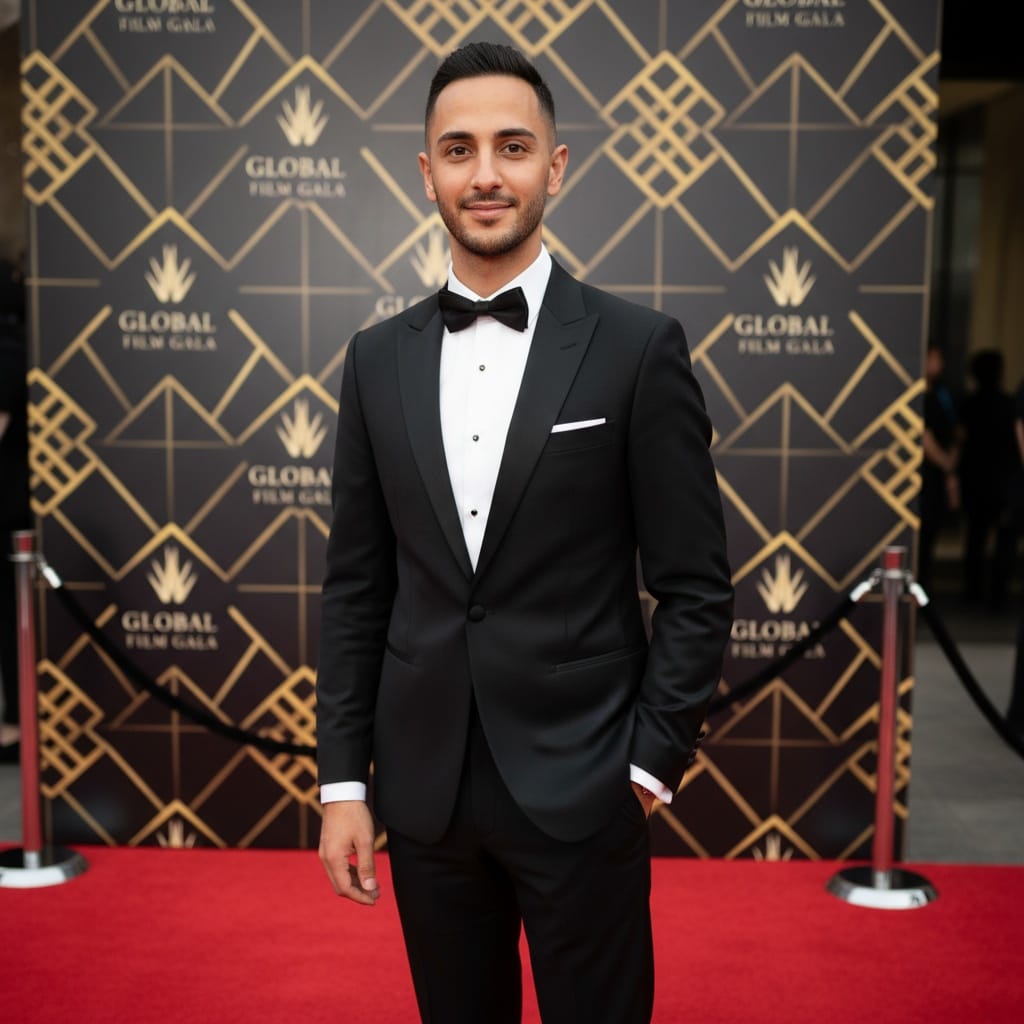 slim middle_eastern man red carpet arrival 71653865