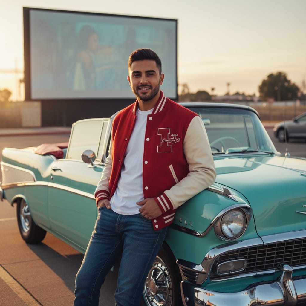 slim middle_eastern man retro drive in theater 19261263
