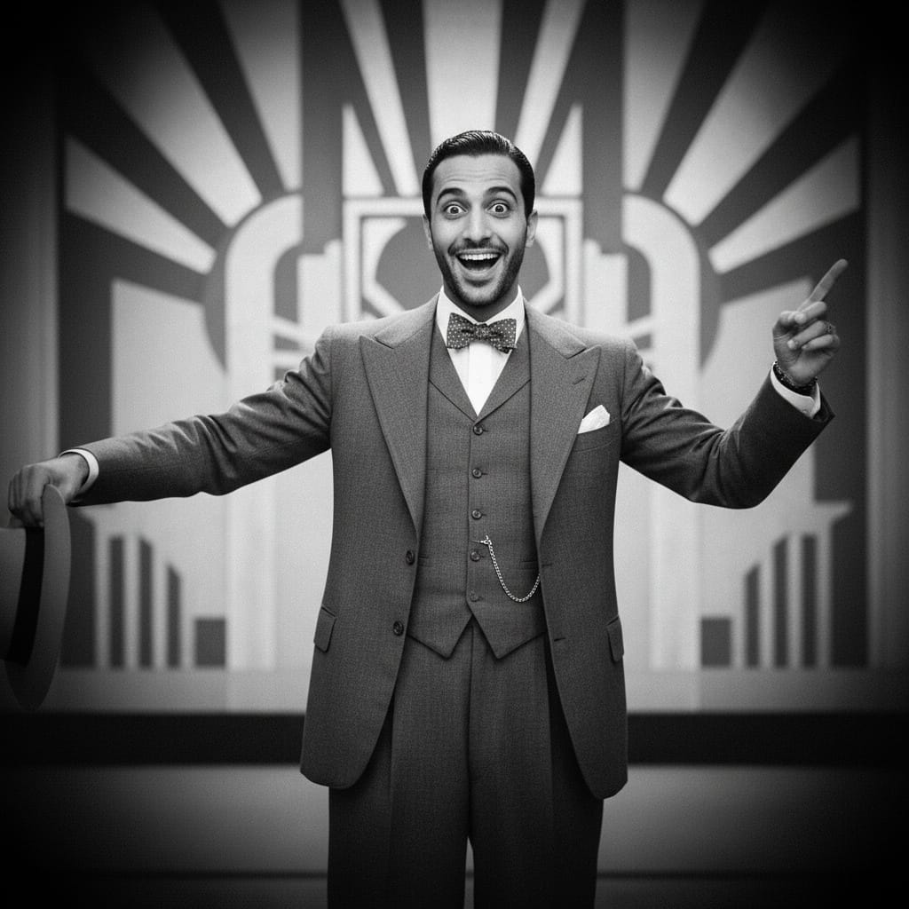 slim middle_eastern man silent film star 51230175