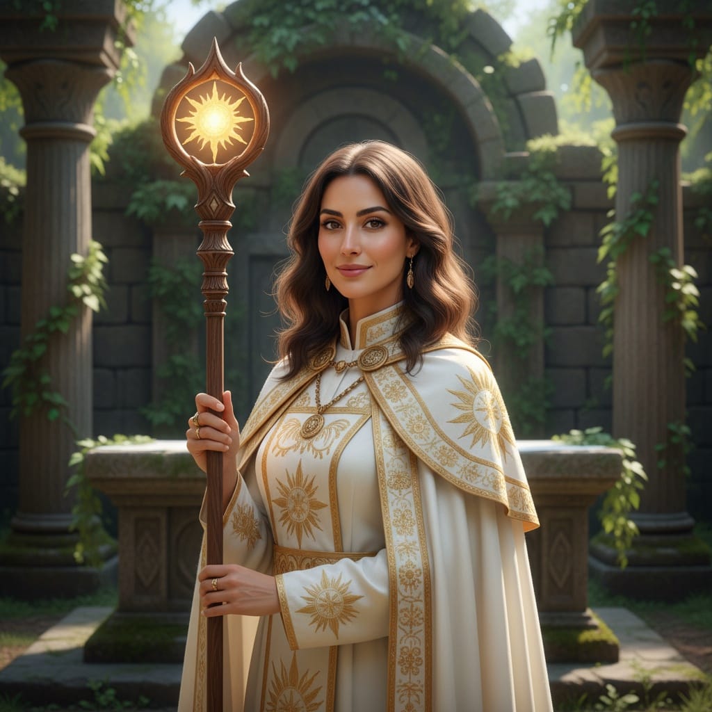 slim middle_eastern woman cleric healer ceremonial 59626072