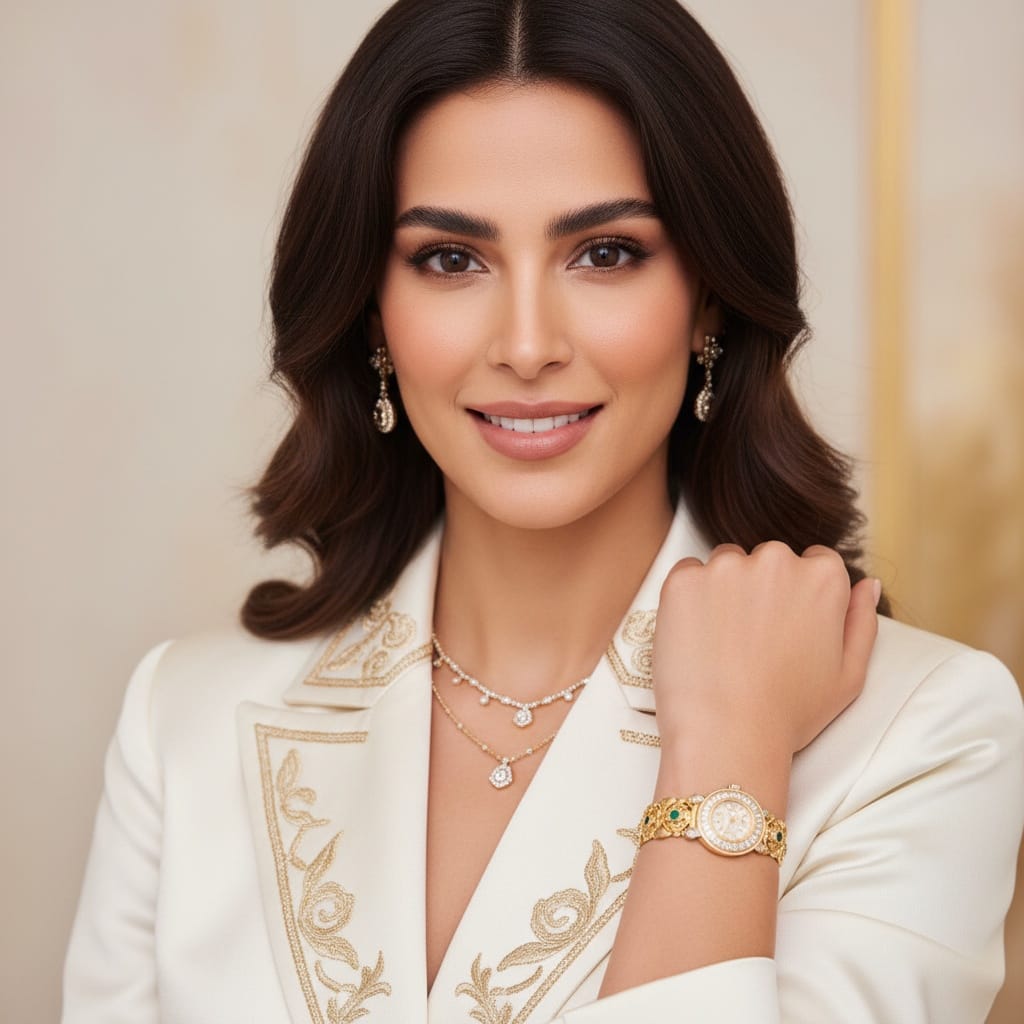 slim middle_eastern woman close up accessory focus 49631647