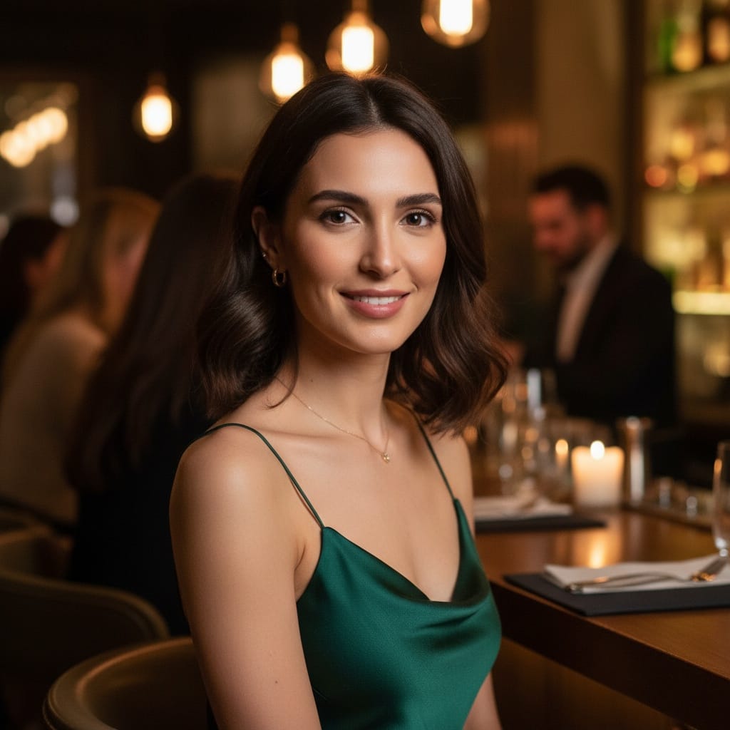 slim middle_eastern woman restaurant date ready 11906227