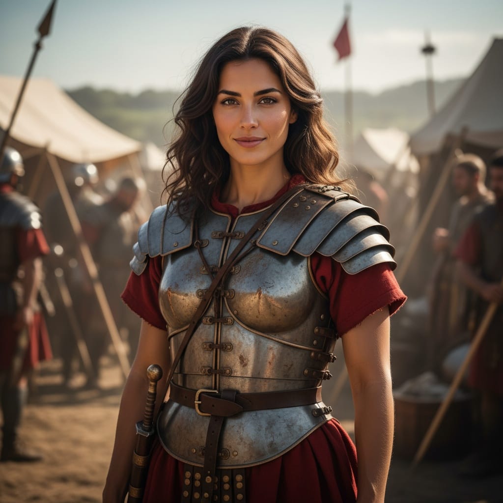 slim middle_eastern woman roman soldier legion 23302403