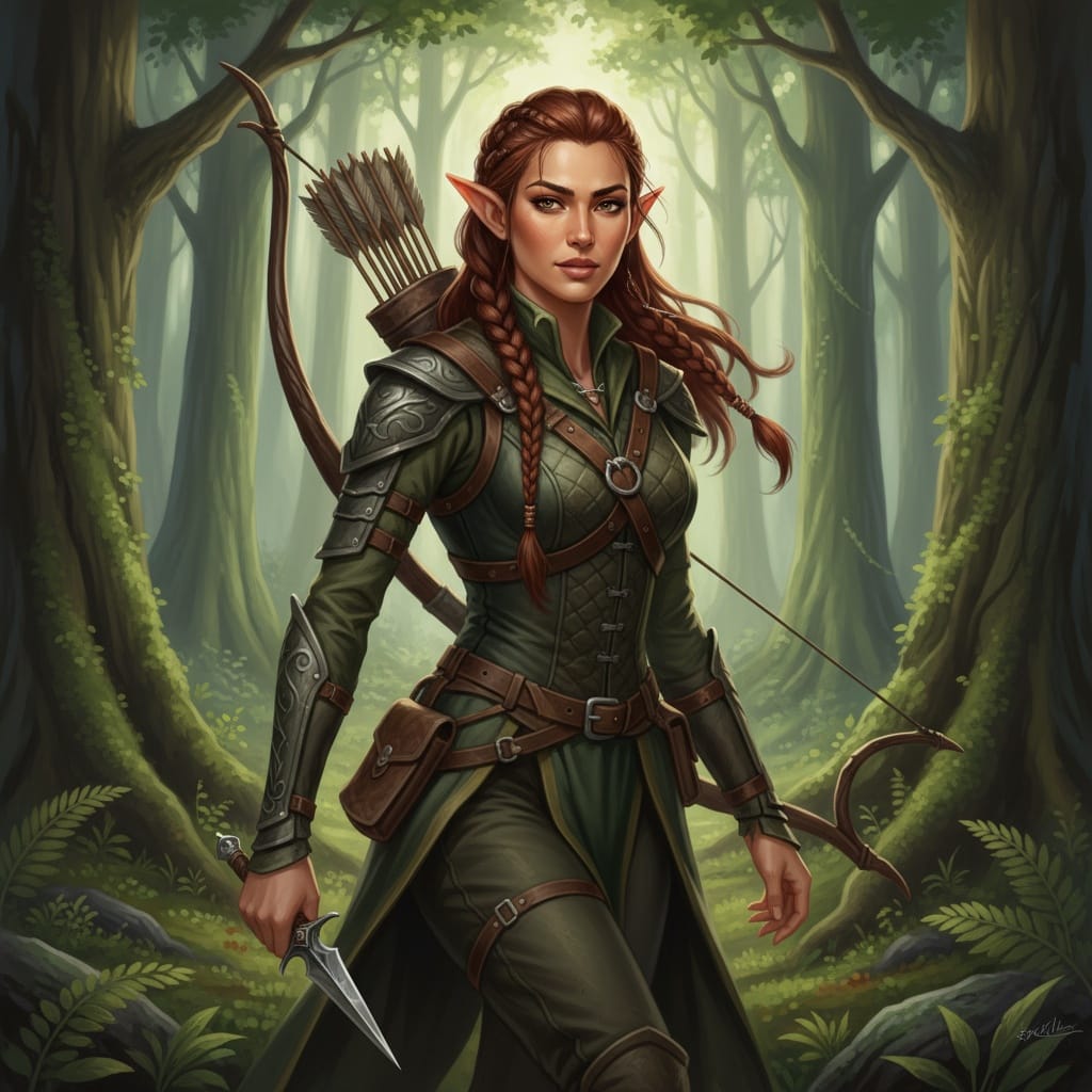 slim middle_eastern woman woodland ranger 76885201