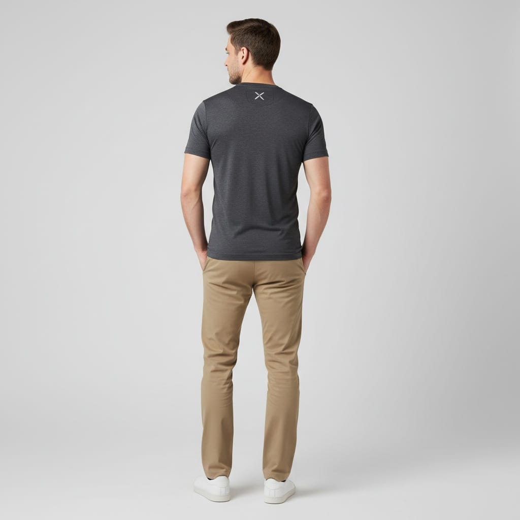 slim white man back view rear pose 37556841