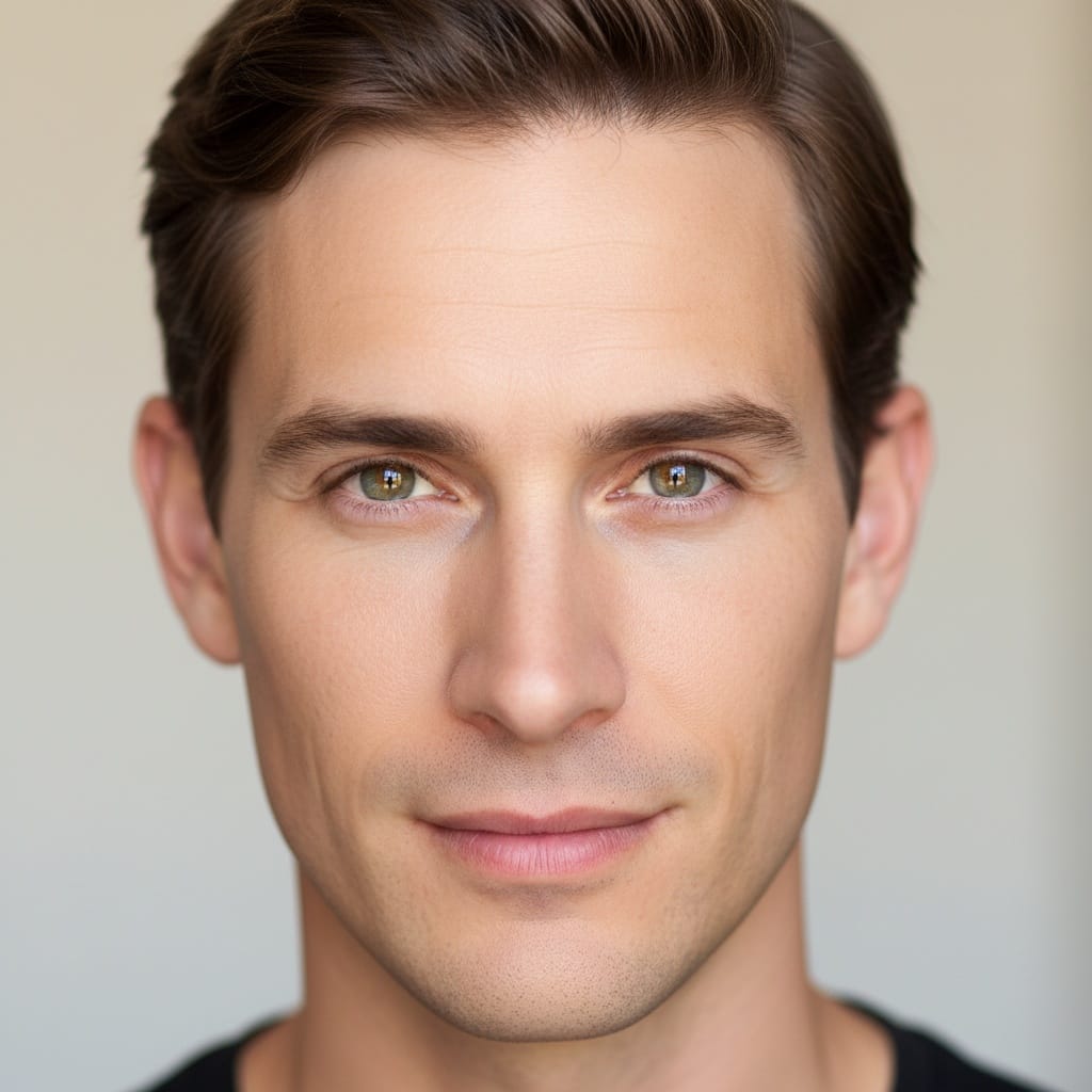 slim white man close up beauty portrait 99934251