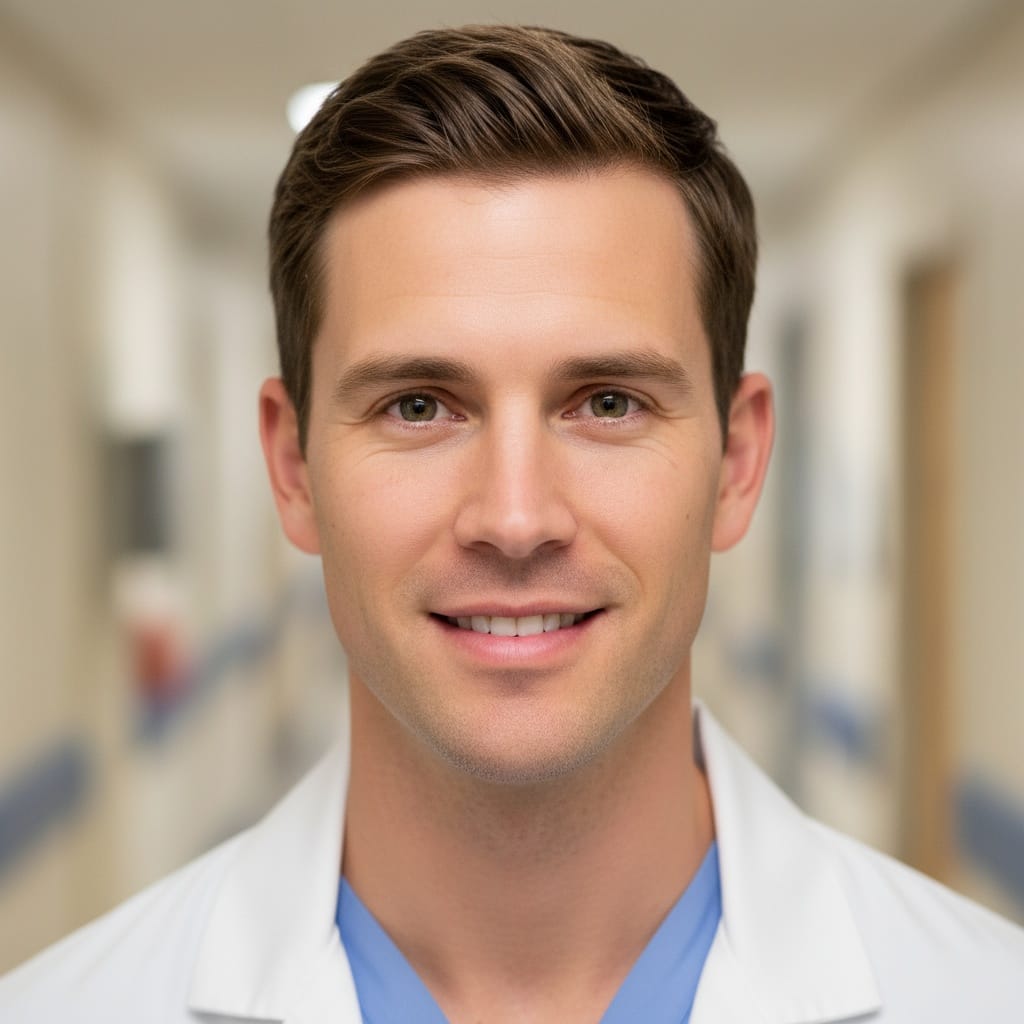 slim white man close up compassionate expression 50962372