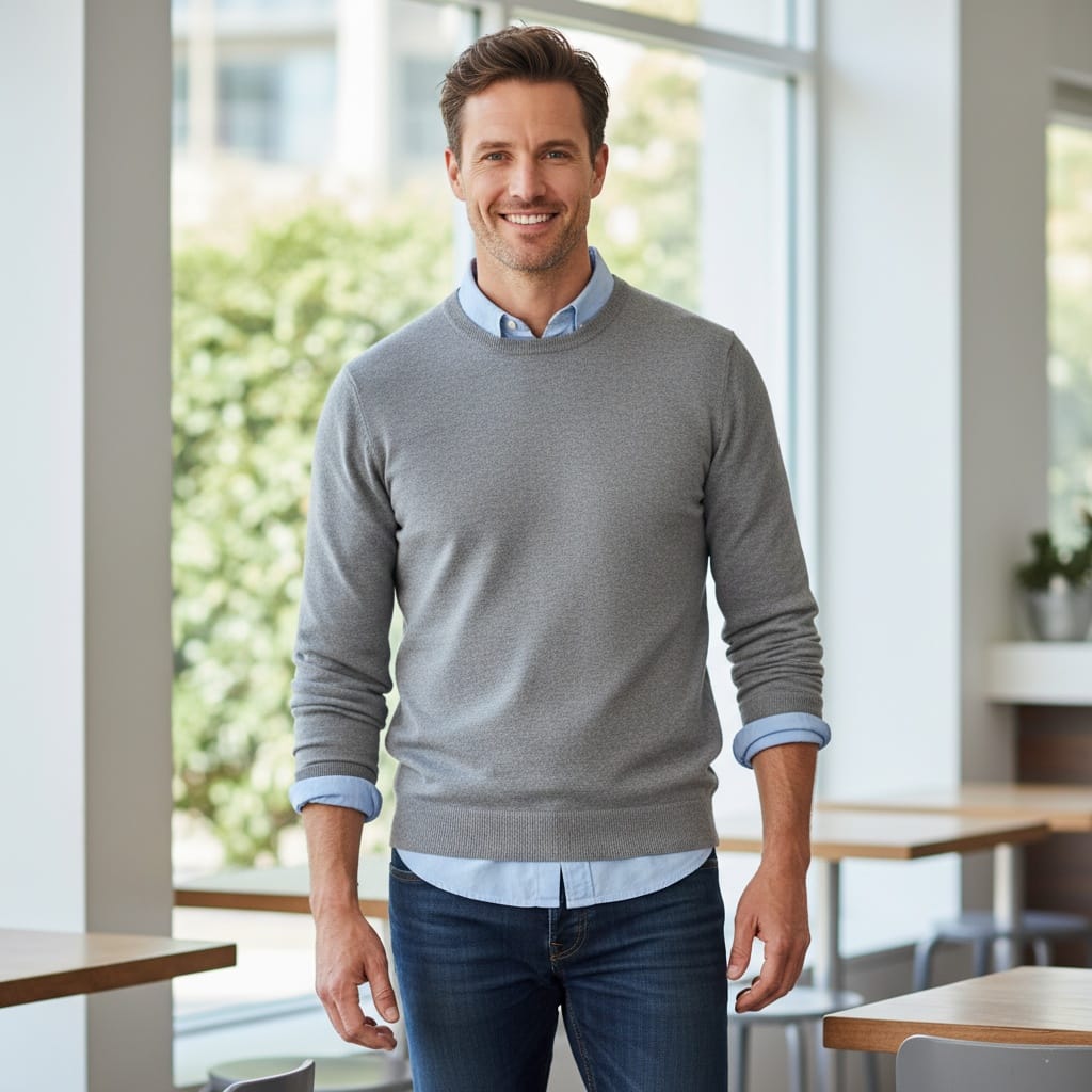 slim white man commercial lifestyle casual 24999895