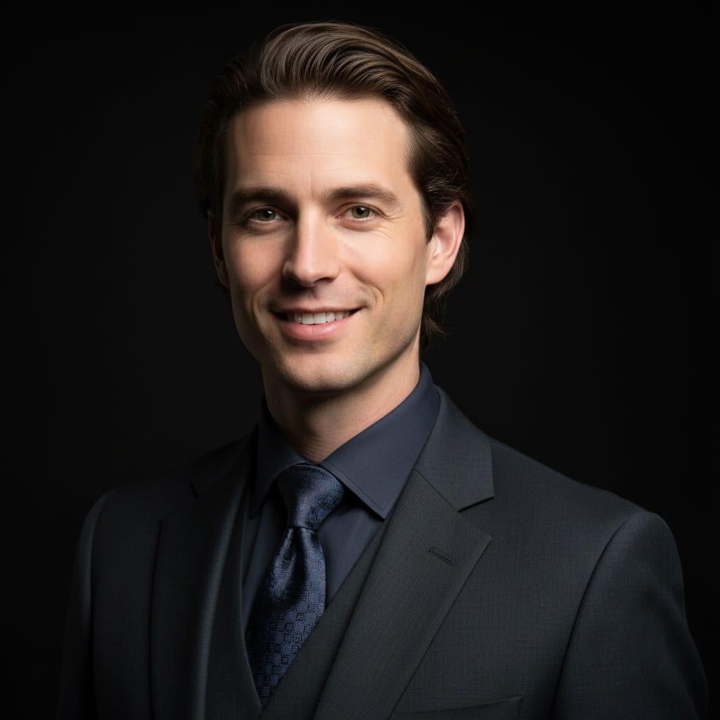 slim white man dark background dramatic 48861475