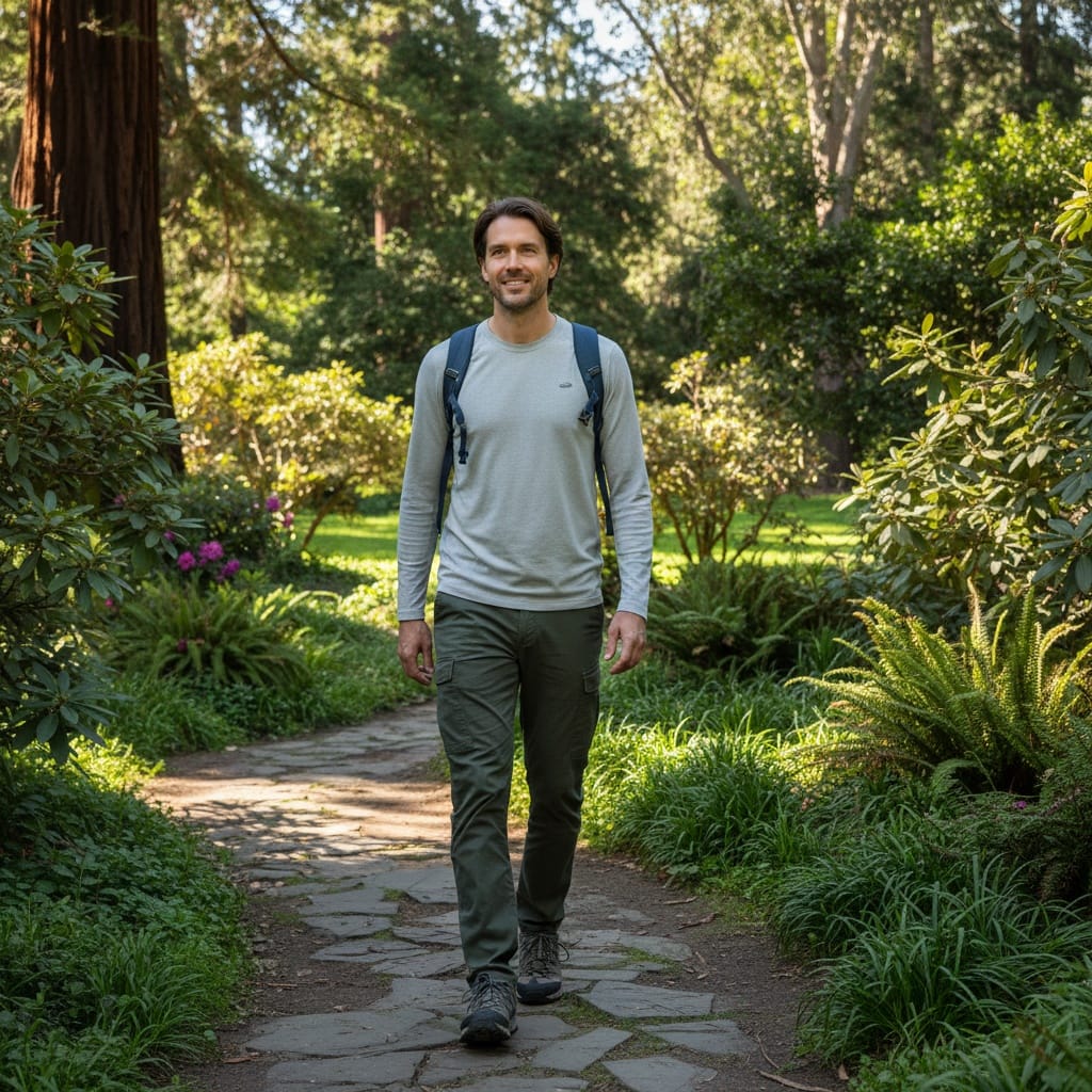 slim white man golden gate park nature 83364405