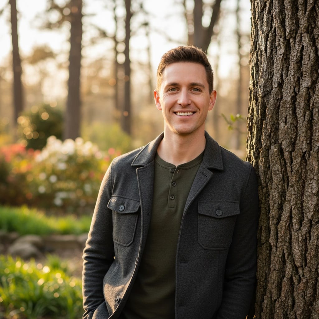 slim white man outdoor natural light portrait 67460269