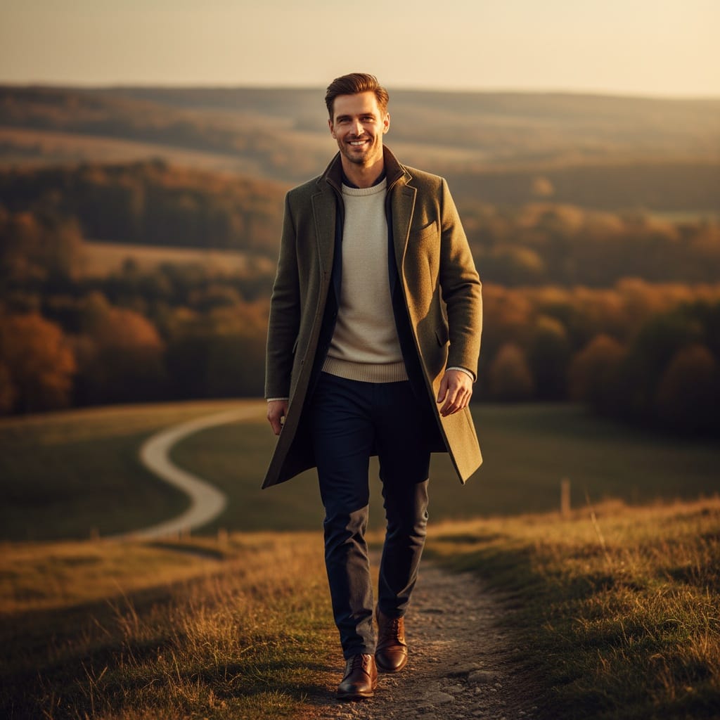 slim white man outdoor nature fashion editorial 81412844