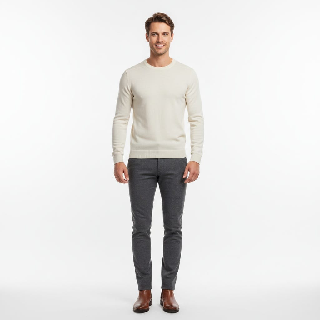slim white man studio editorial full body 58086064