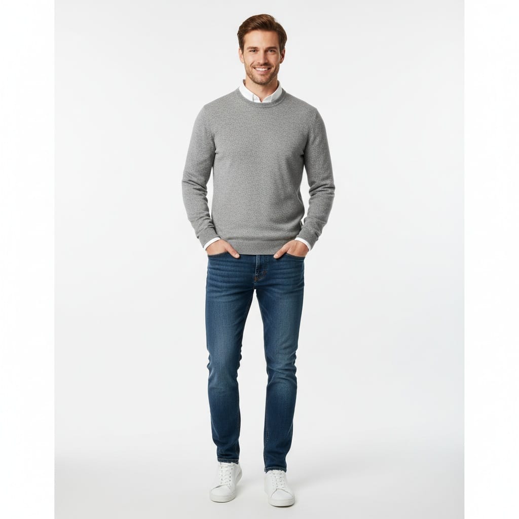 slim white man white background full body 77518762