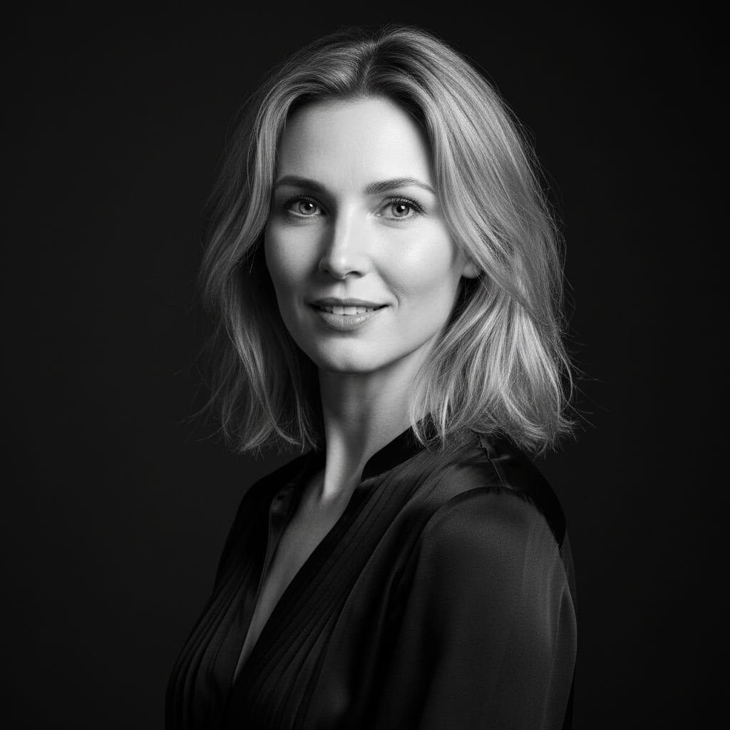 slim white woman black white dramatic portrait 96451252