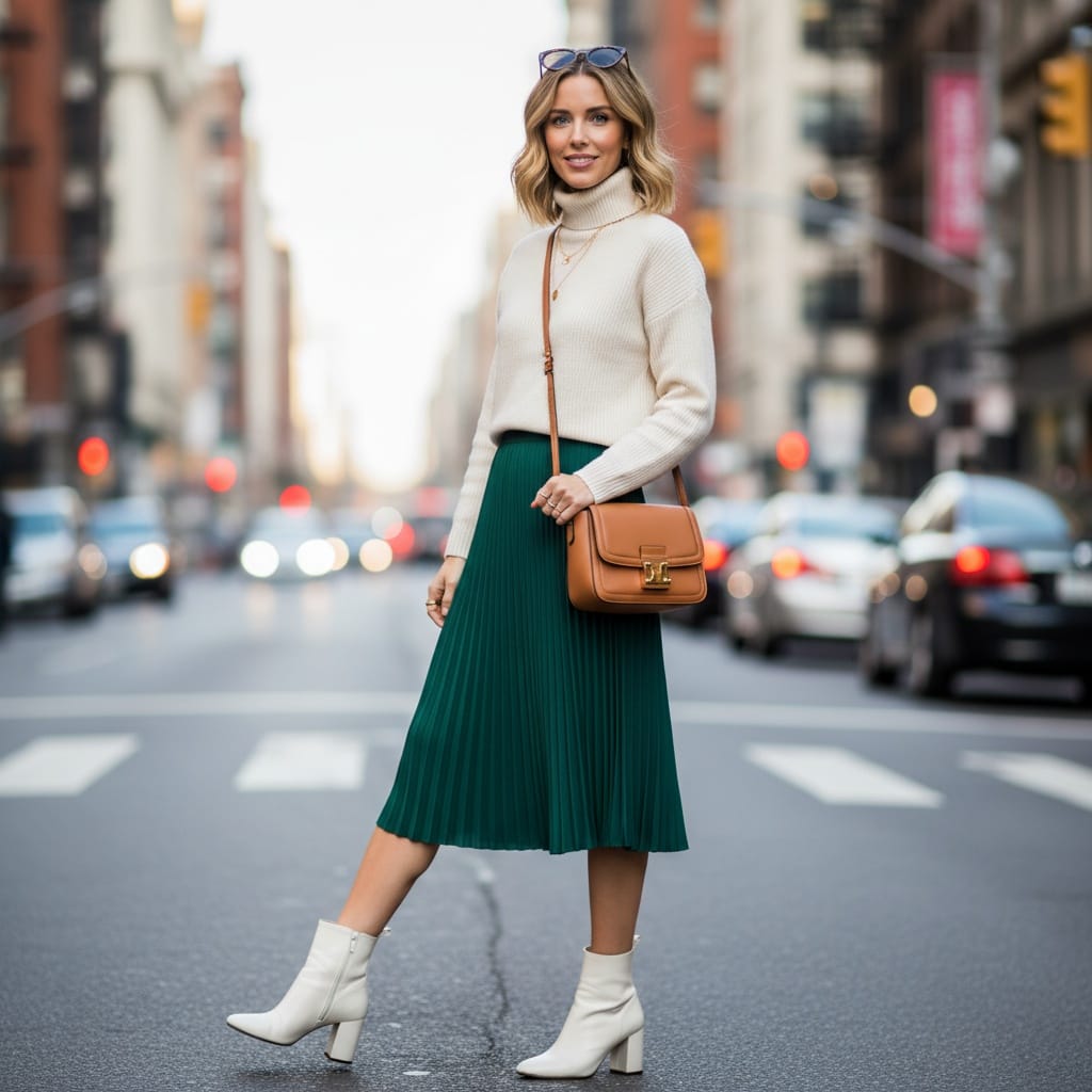 slim white woman urban street style full body 90114674