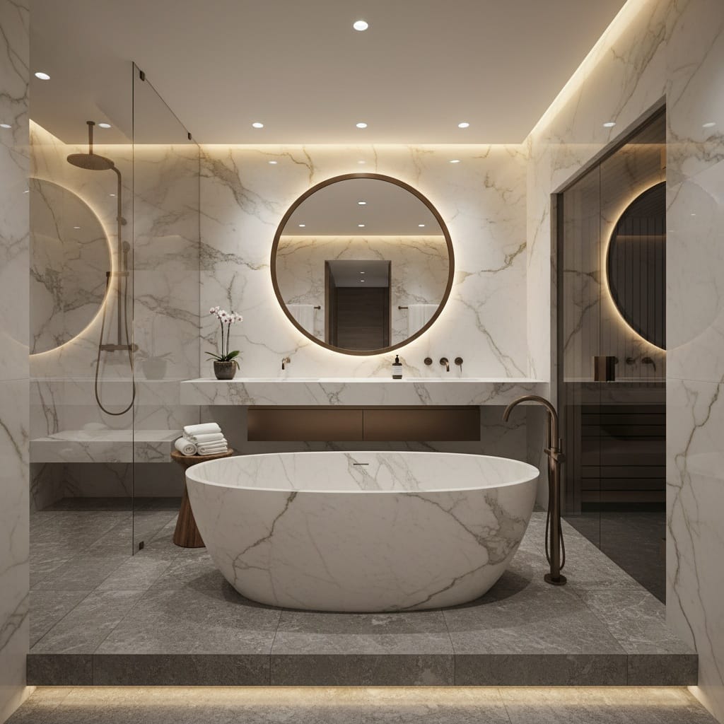 spa bathroom detail 73372108