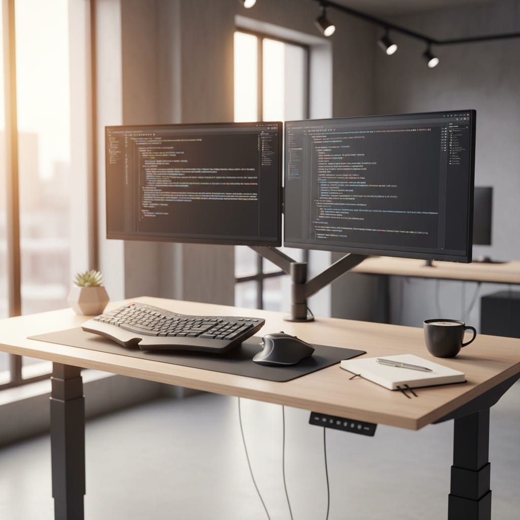 standing desk workstation detail 65000523