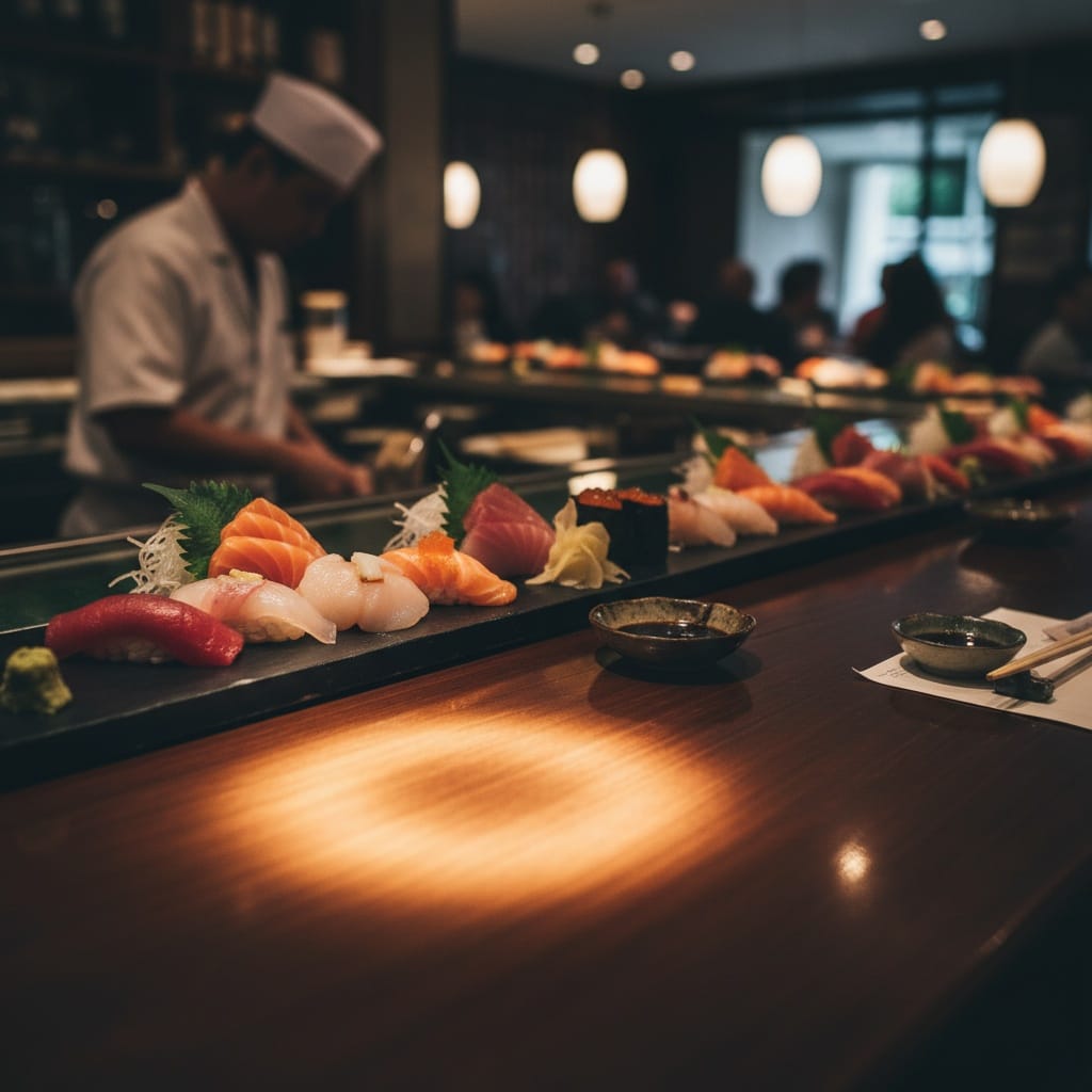 sushi bar counter scene 26142782