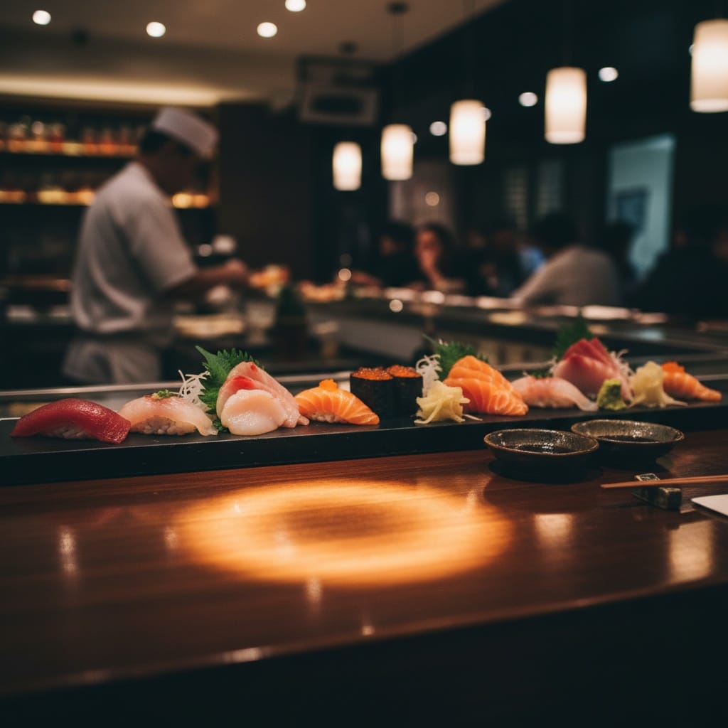 sushi bar counter scene 56239578