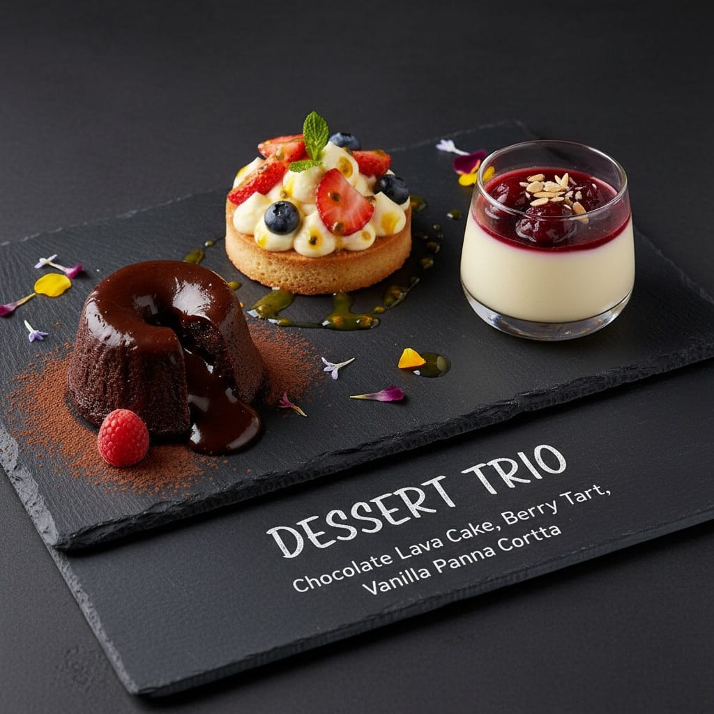 triple dessert menu board 97942694