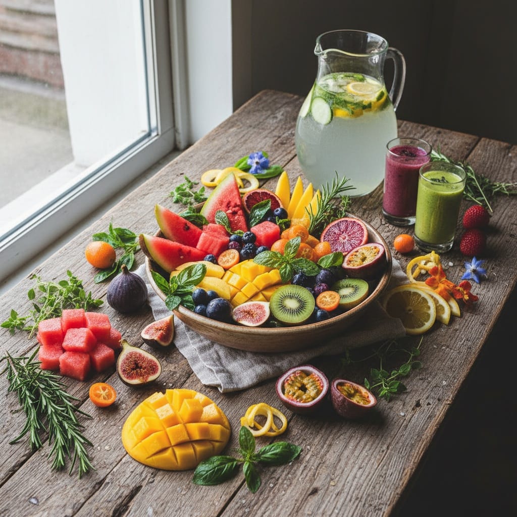 tropical fresh ingredient styling 56934862