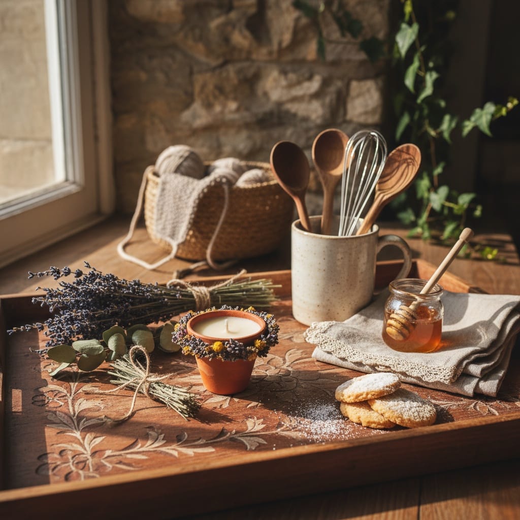 vintage tray display 54843965
