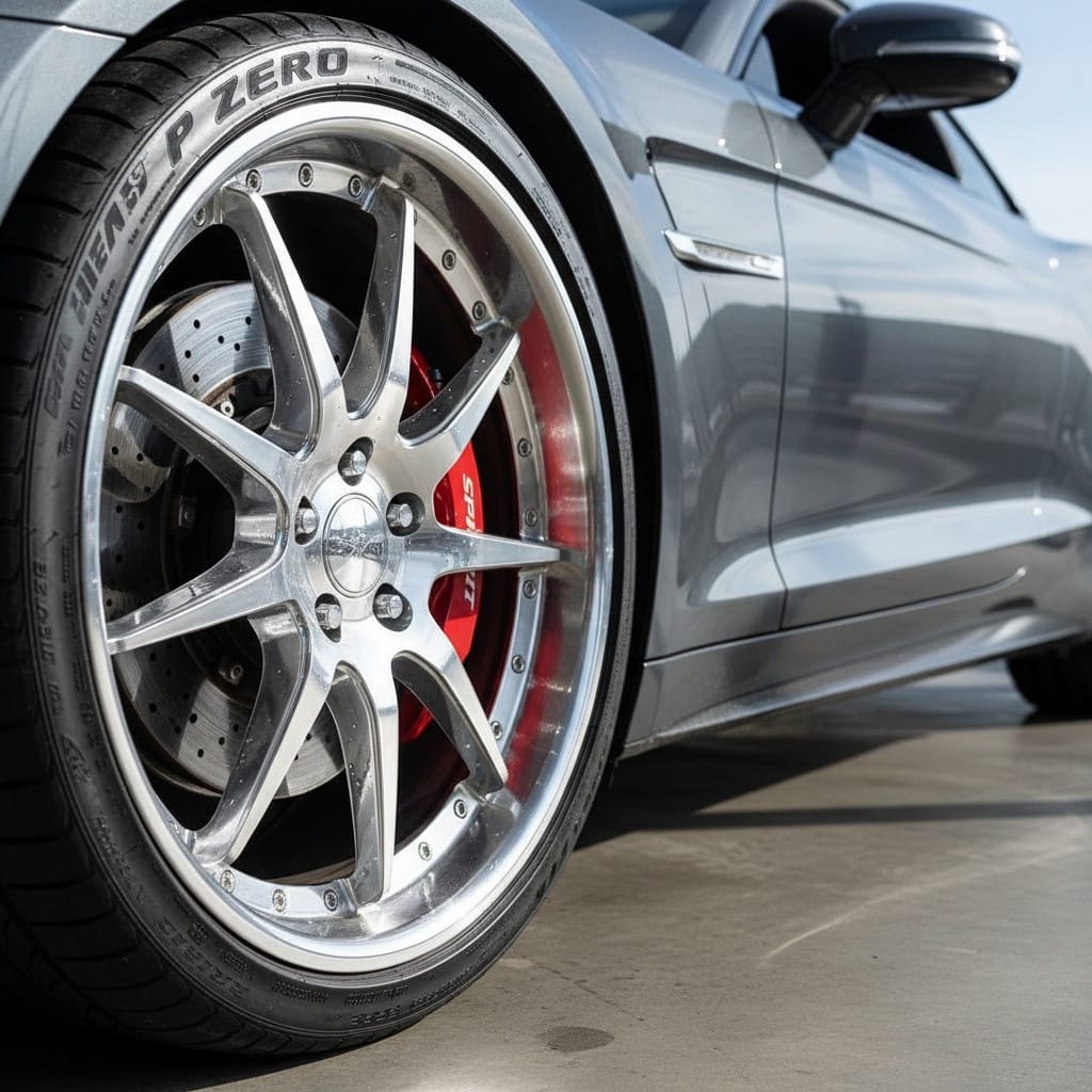 wheel and detail closeup 18089304