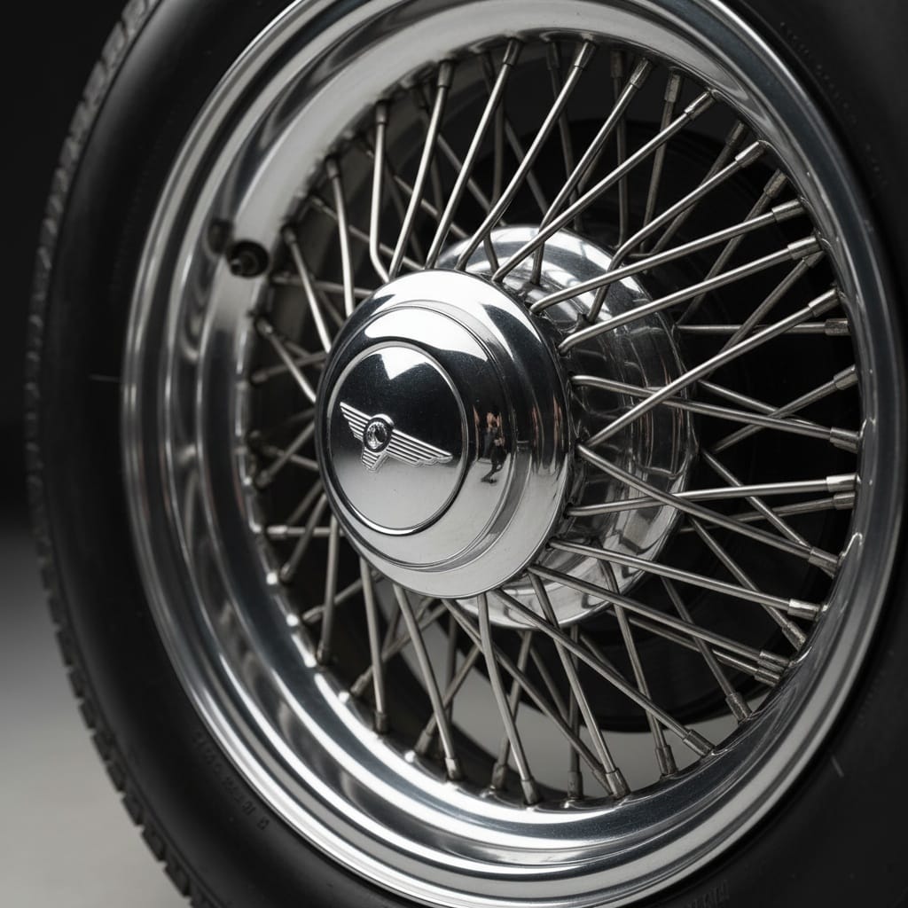 wheel chrome detail macro 30704530