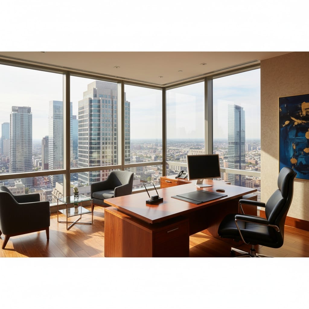 wide angle corner office 34570666
