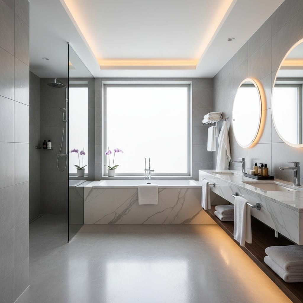 wide angle full bathroom 23478471