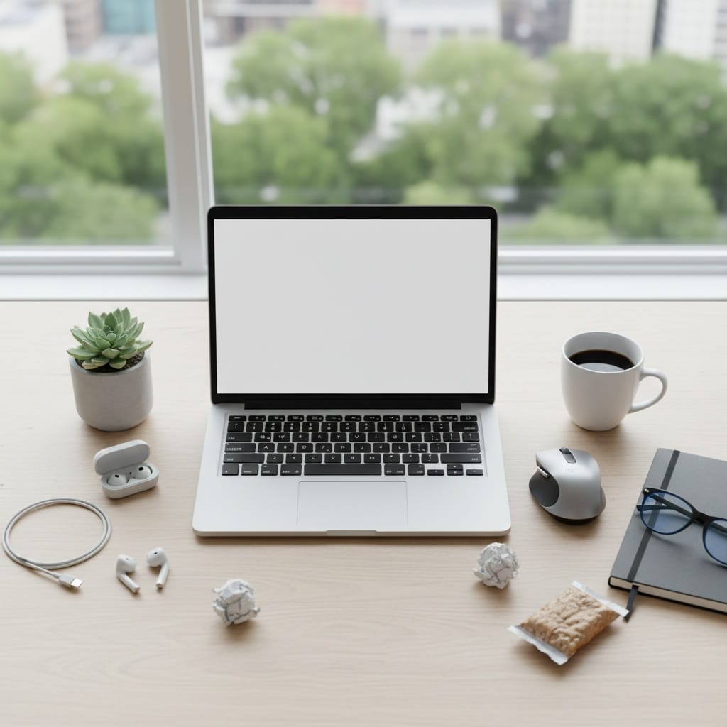 workspace desk scene 77772794