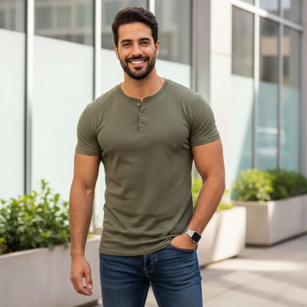 athletic middle_eastern man commercial lifestyle casual 85156099