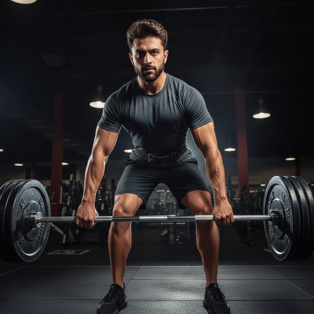 athletic middle_eastern man focused pre lift intensity 90308976