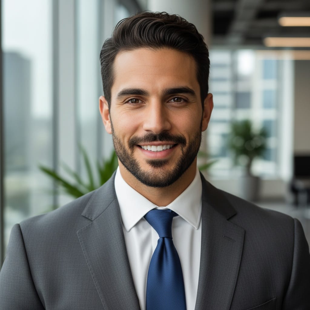 athletic middle_eastern man office confident professional 51524107