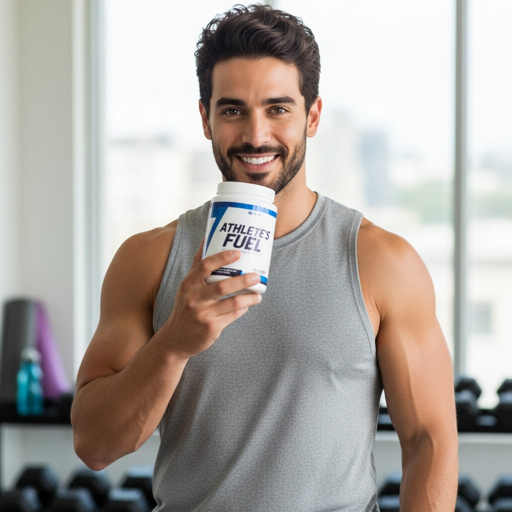 athletic middle_eastern man supplement product lifestyle 58044132
