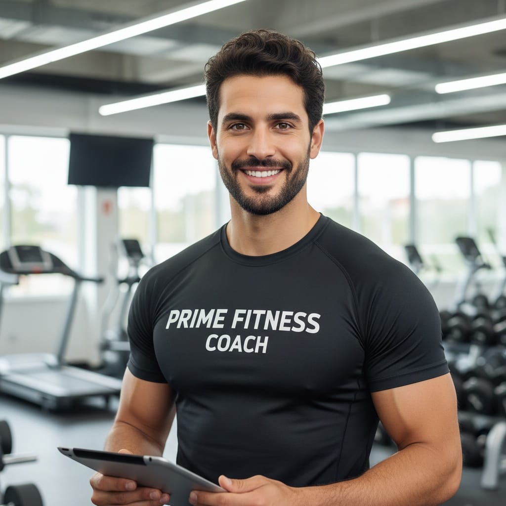 athletic middle_eastern man testimonial client interaction 87631243