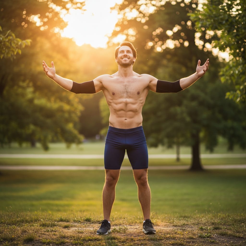athletic white man after outdoor lifestyle confident 78238973