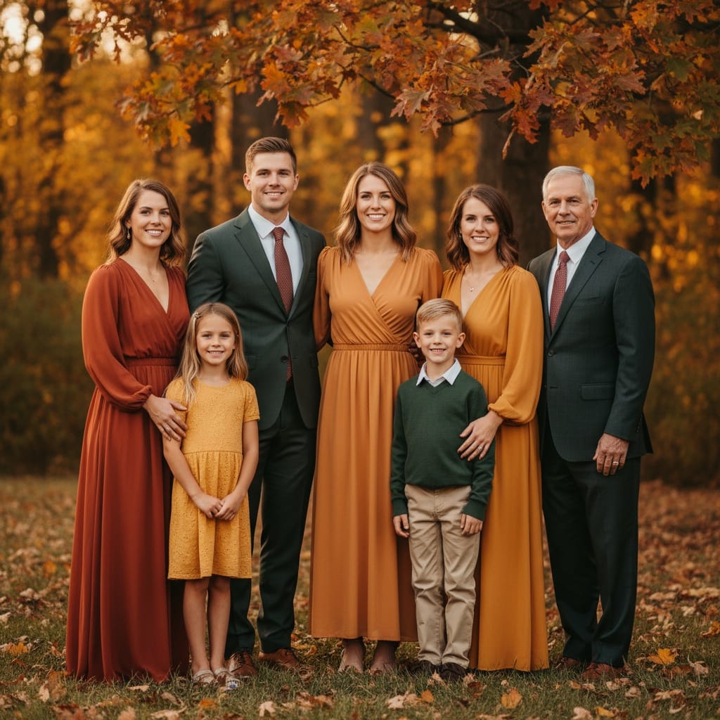 athletic white woman formal portrait autumn background 29521209