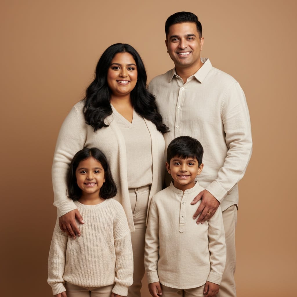 curve indian woman classic studio neutral background 61742546