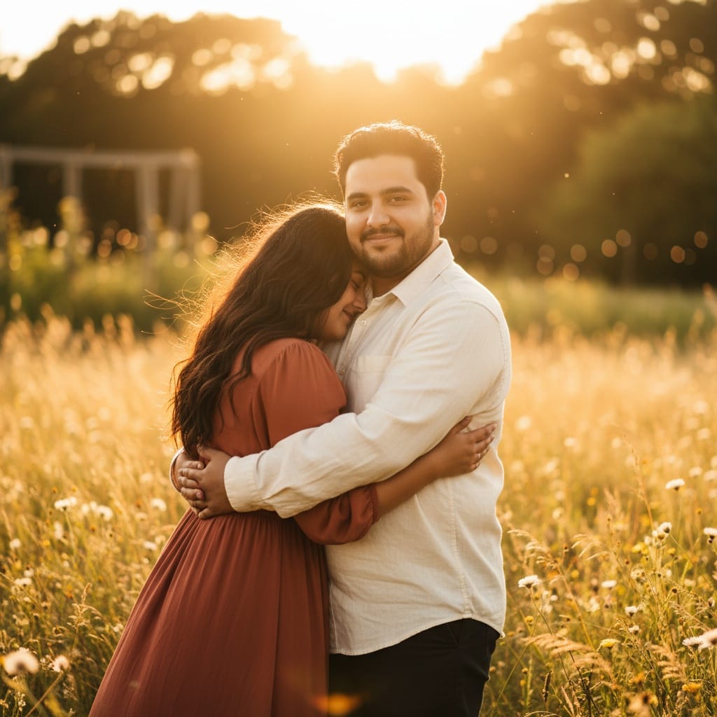 curve middle_eastern man outdoor golden hour intimate 32324486