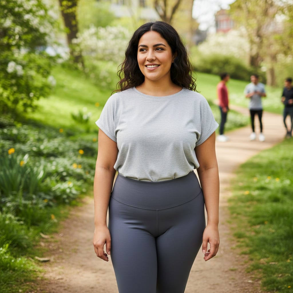 curve middle_eastern woman before outdoor lifestyle starting 33922926