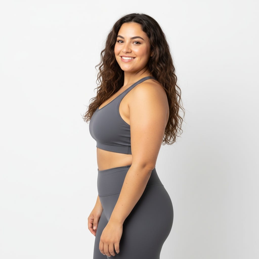 curve middle_eastern woman before side profile neutral 29677255