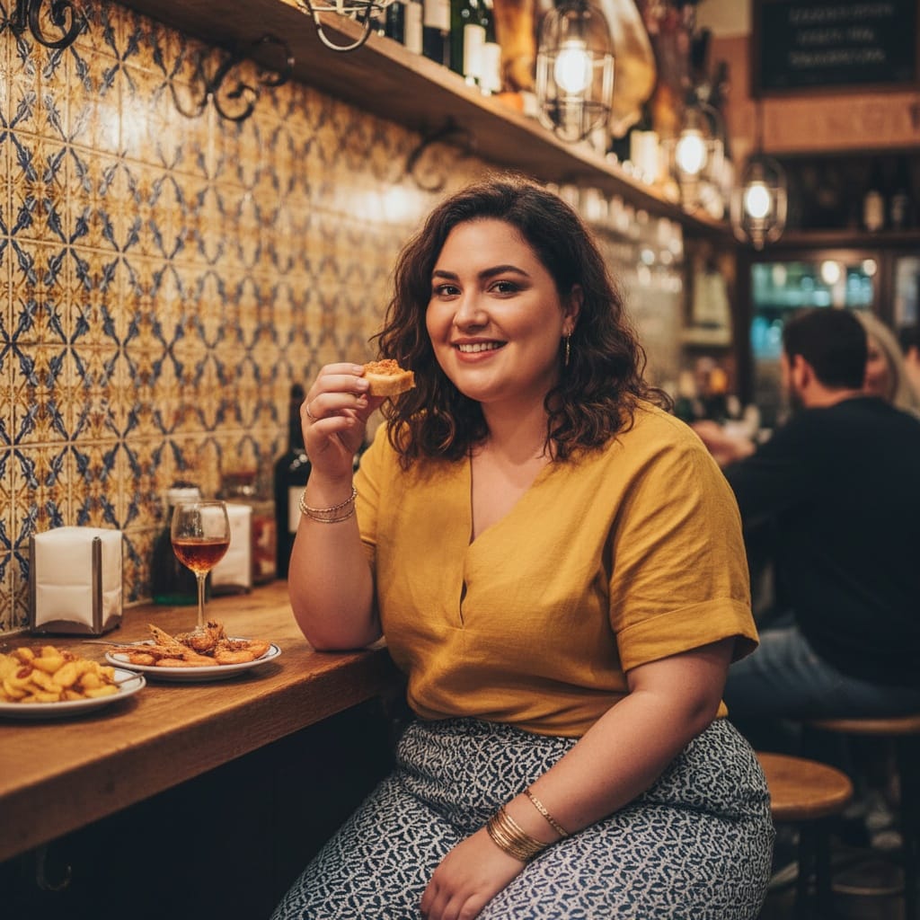 curve middle_eastern woman tapas bar cultural experience 56442001