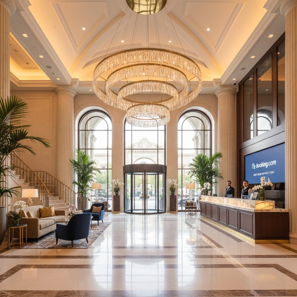 hotel lobby entrance welcoming 28717161