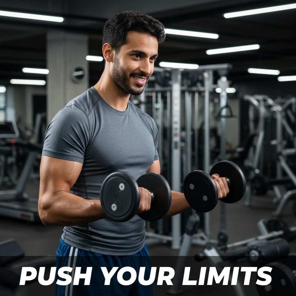 petite middle_eastern man fitness gym workout moment 32053788