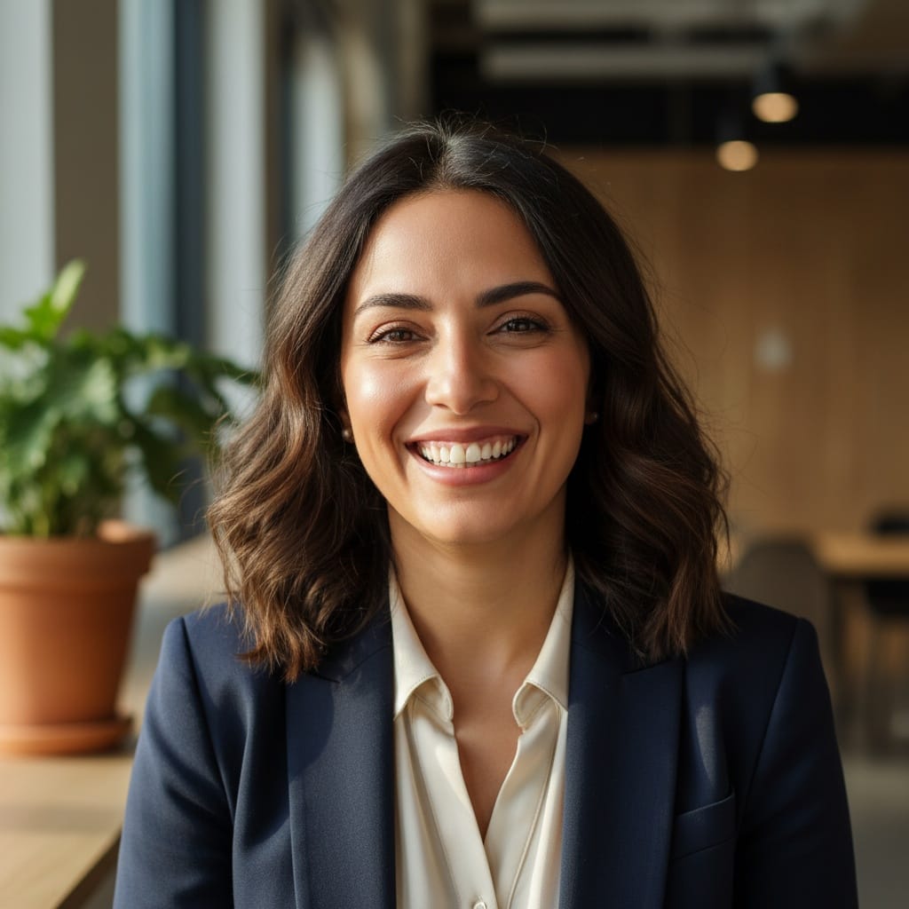 petite middle_eastern woman laughing authentic moment 45073470