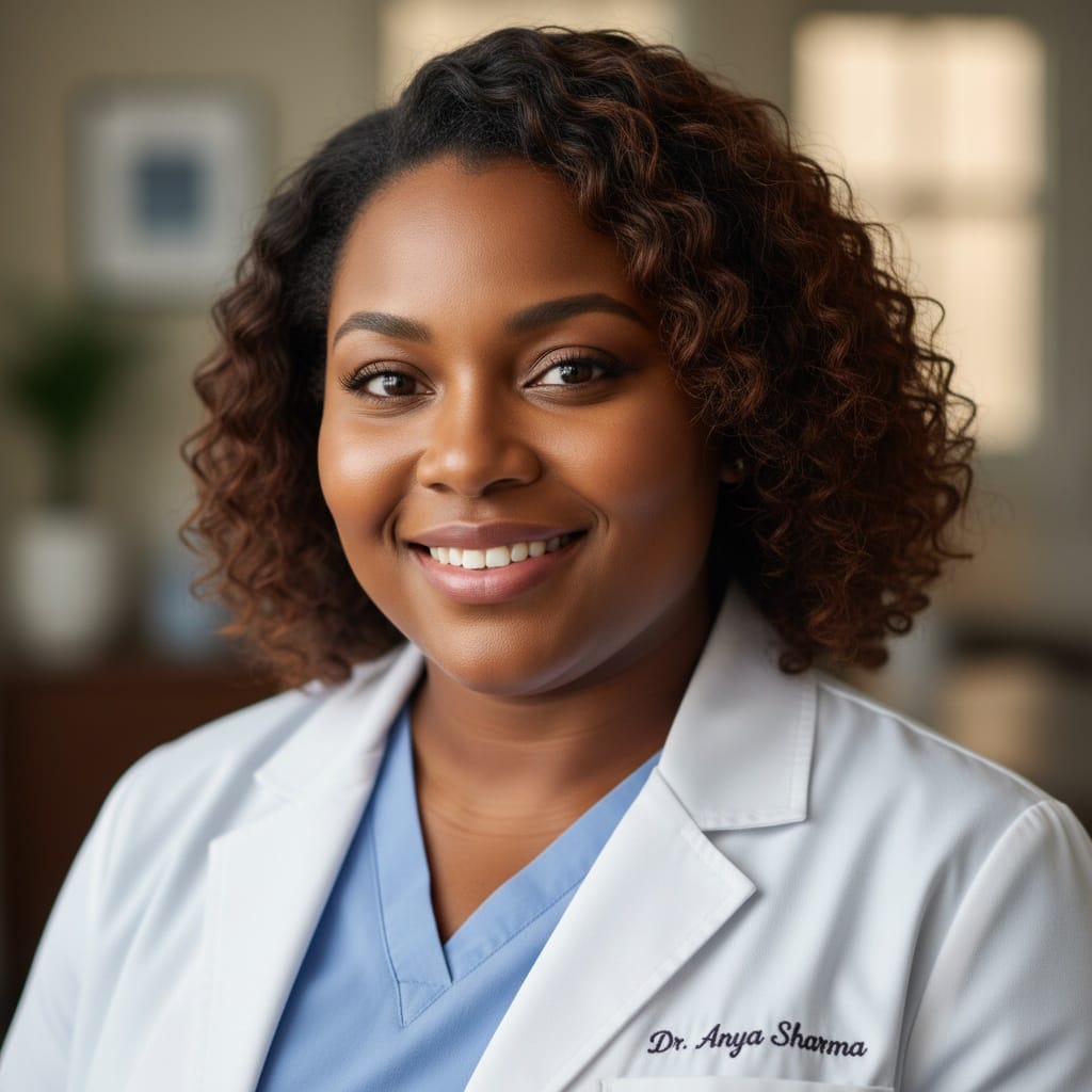 plus_size black woman close up compassionate expression 52576185