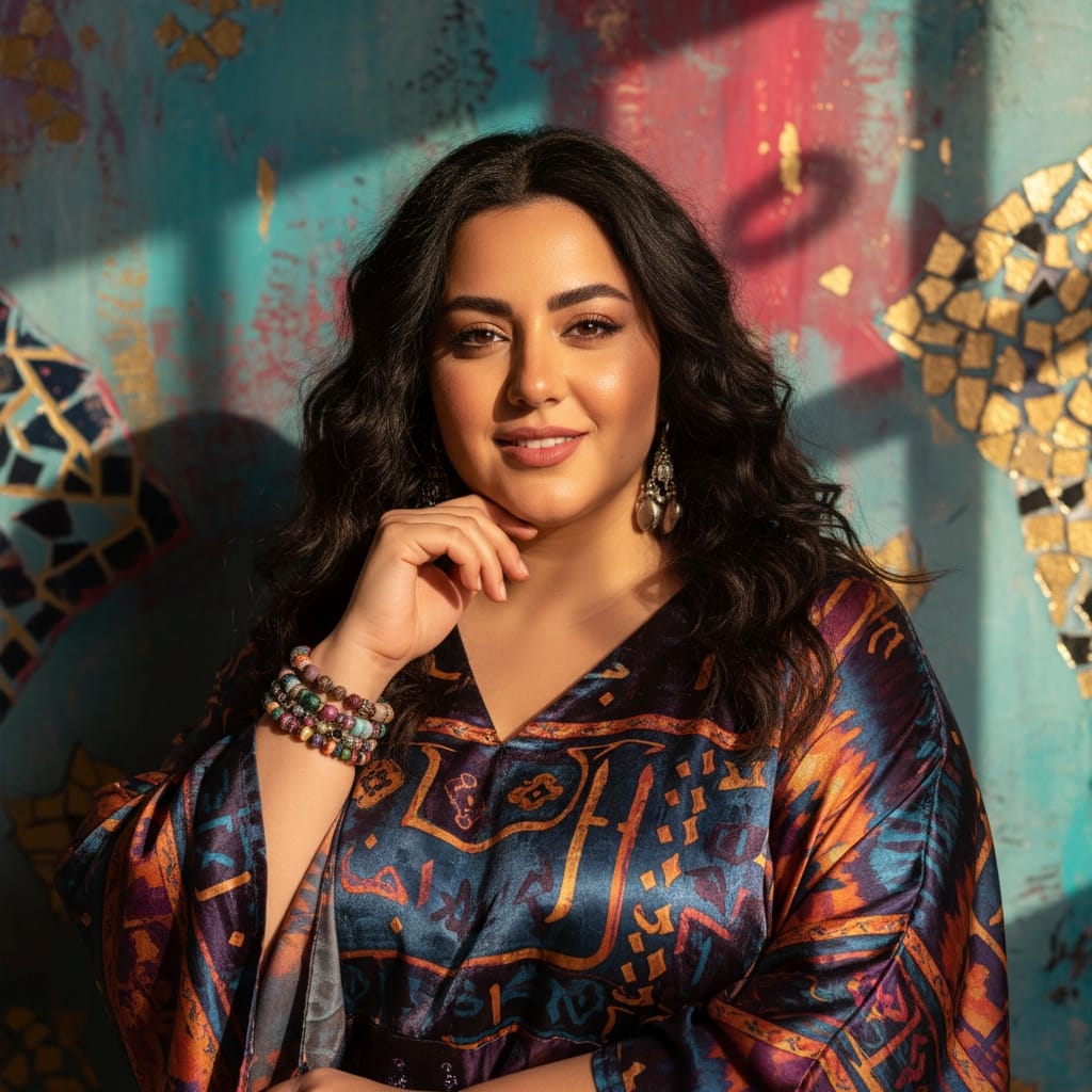 plus_size middle_eastern woman artistic creative expression 59698852